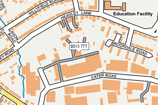 BS13 7TT map - OS OpenMap – Local (Ordnance Survey)