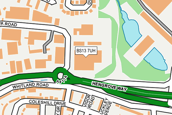 BS13 7UH map - OS OpenMap – Local (Ordnance Survey)