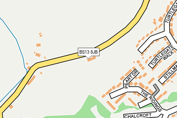 BS13 8JB map - OS OpenMap – Local (Ordnance Survey)