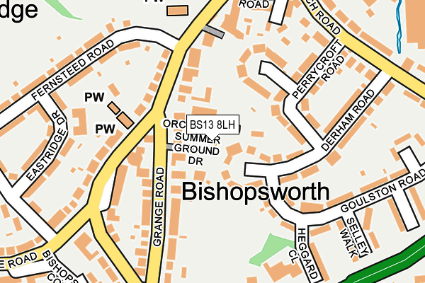 BS13 8LH map - OS OpenMap – Local (Ordnance Survey)