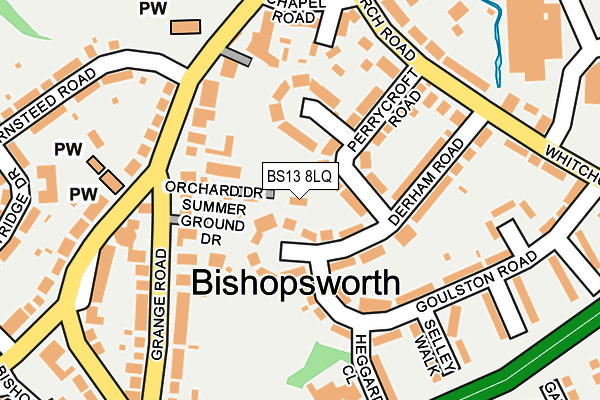 BS13 8LQ map - OS OpenMap – Local (Ordnance Survey)