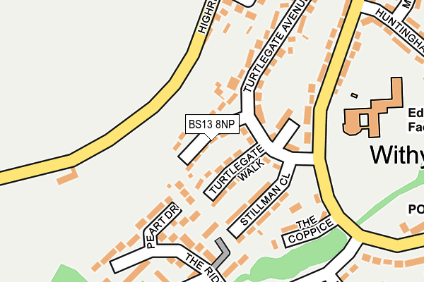 BS13 8NP map - OS OpenMap – Local (Ordnance Survey)