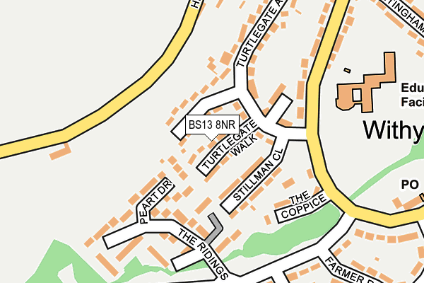 BS13 8NR map - OS OpenMap – Local (Ordnance Survey)