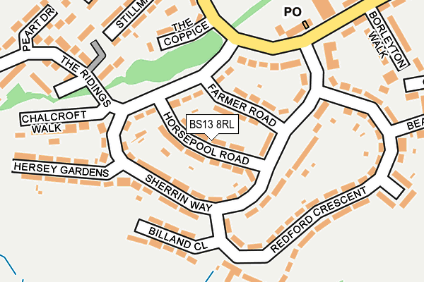 BS13 8RL map - OS OpenMap – Local (Ordnance Survey)