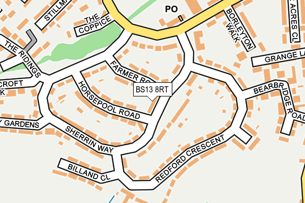 BS13 8RT map - OS OpenMap – Local (Ordnance Survey)