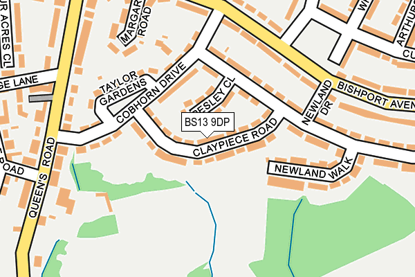 BS13 9DP map - OS OpenMap – Local (Ordnance Survey)