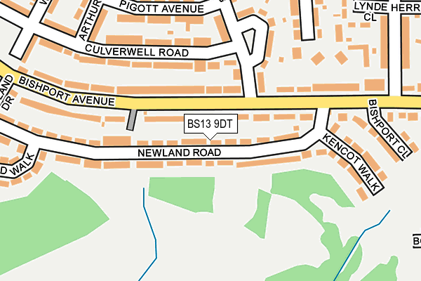 BS13 9DT map - OS OpenMap – Local (Ordnance Survey)