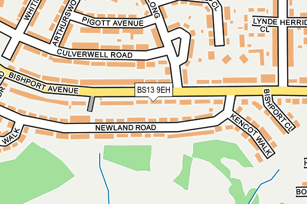 BS13 9EH map - OS OpenMap – Local (Ordnance Survey)