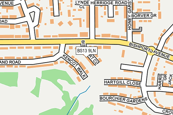 BS13 9LN map - OS OpenMap – Local (Ordnance Survey)