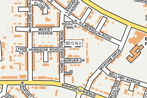 BS13 9LU map - OS OpenMap – Local (Ordnance Survey)