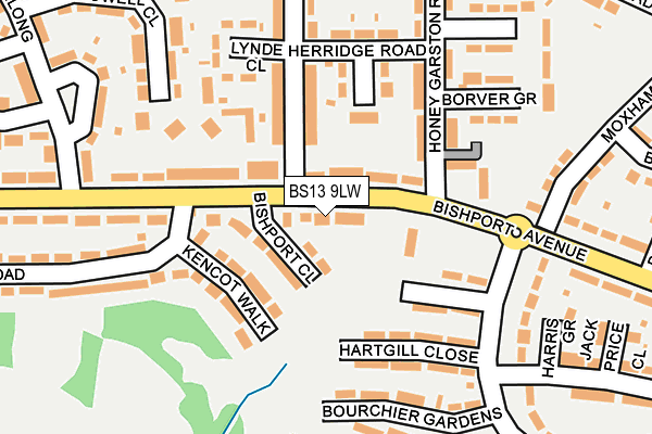 BS13 9LW map - OS OpenMap – Local (Ordnance Survey)