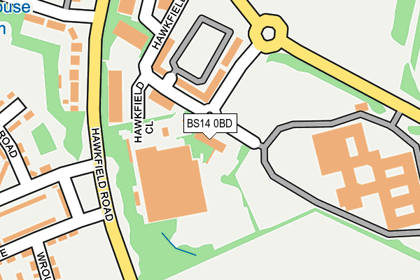 BS14 0BD map - OS OpenMap – Local (Ordnance Survey)