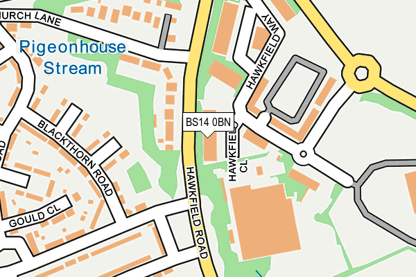 BS14 0BN map - OS OpenMap – Local (Ordnance Survey)