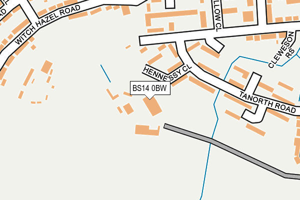 BS14 0BW map - OS OpenMap – Local (Ordnance Survey)