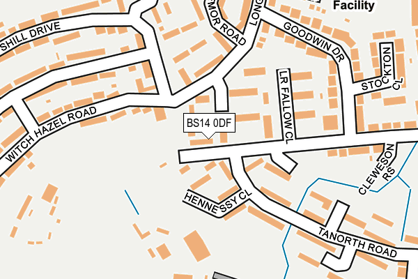 BS14 0DF map - OS OpenMap – Local (Ordnance Survey)