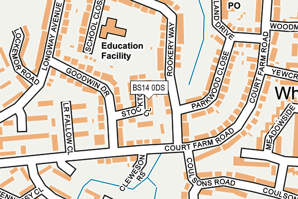 BS14 0DS map - OS OpenMap – Local (Ordnance Survey)