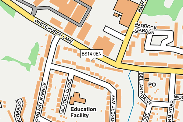 BS14 0EN map - OS OpenMap – Local (Ordnance Survey)