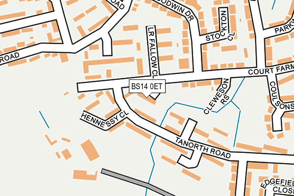 BS14 0ET map - OS OpenMap – Local (Ordnance Survey)