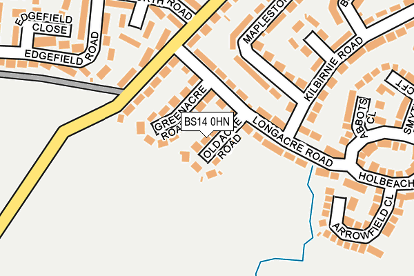 BS14 0HN map - OS OpenMap – Local (Ordnance Survey)