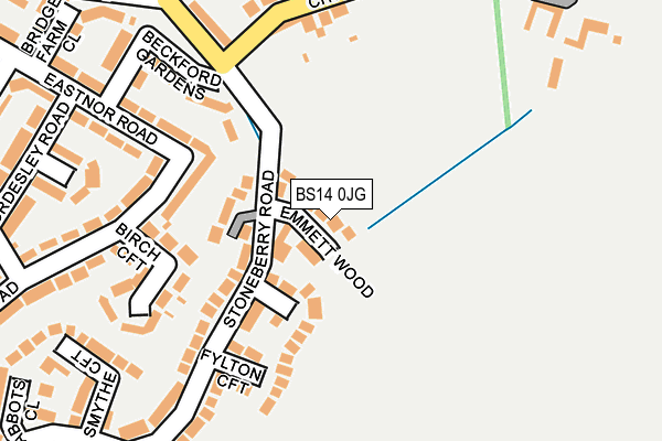 BS14 0JG map - OS OpenMap – Local (Ordnance Survey)