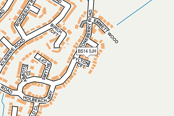 BS14 0JH map - OS OpenMap – Local (Ordnance Survey)