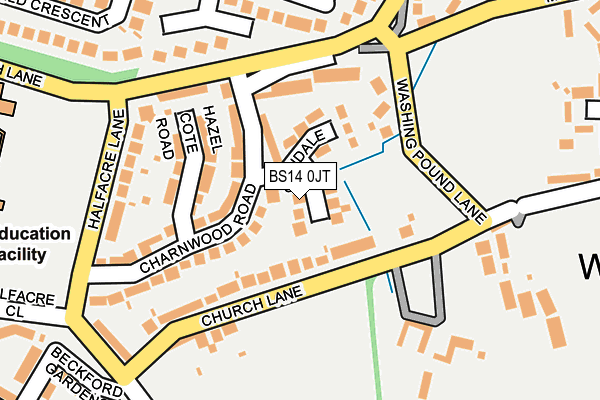 BS14 0JT map - OS OpenMap – Local (Ordnance Survey)