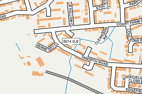 BS14 0LB map - OS OpenMap – Local (Ordnance Survey)