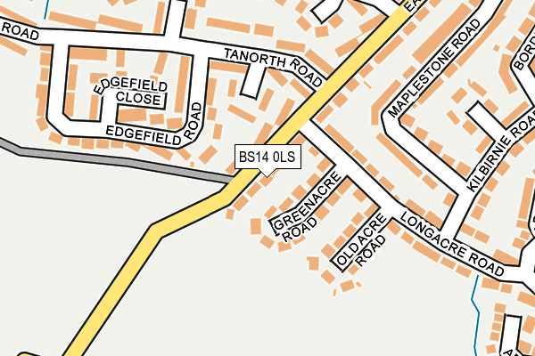 BS14 0LS map - OS OpenMap – Local (Ordnance Survey)