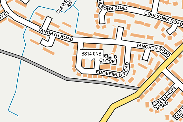 BS14 0NB map - OS OpenMap – Local (Ordnance Survey)