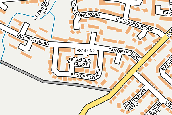 BS14 0NG map - OS OpenMap – Local (Ordnance Survey)