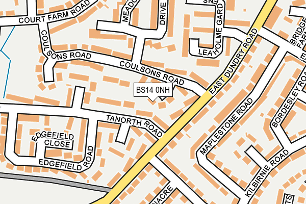 BS14 0NH map - OS OpenMap – Local (Ordnance Survey)