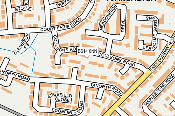 BS14 0NN map - OS OpenMap – Local (Ordnance Survey)