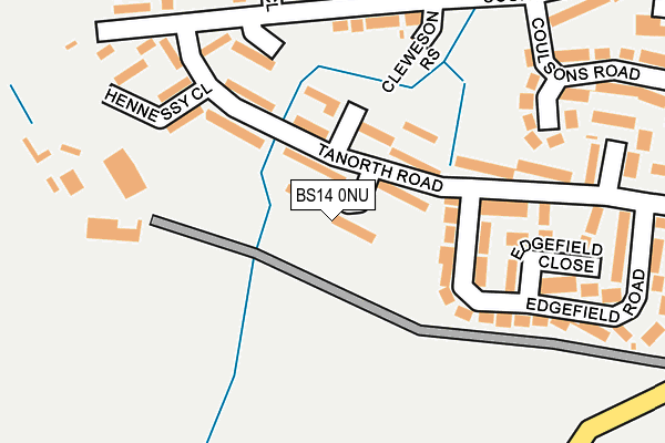 BS14 0NU map - OS OpenMap – Local (Ordnance Survey)