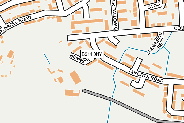 BS14 0NY map - OS OpenMap – Local (Ordnance Survey)