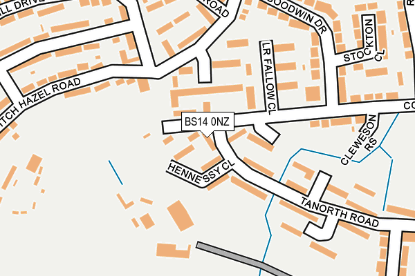 BS14 0NZ map - OS OpenMap – Local (Ordnance Survey)