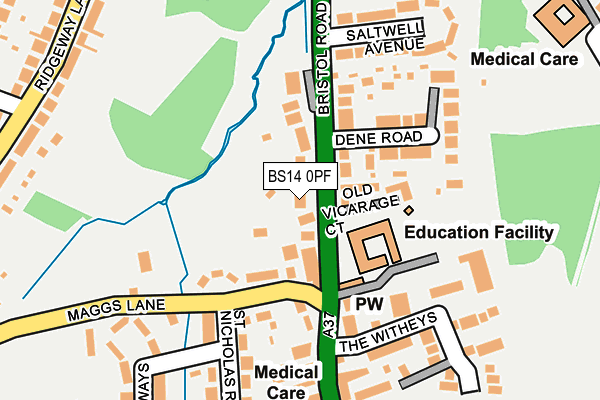 Map of GREENFIELD WASTE MANAGEMENT LIMITED at local scale
