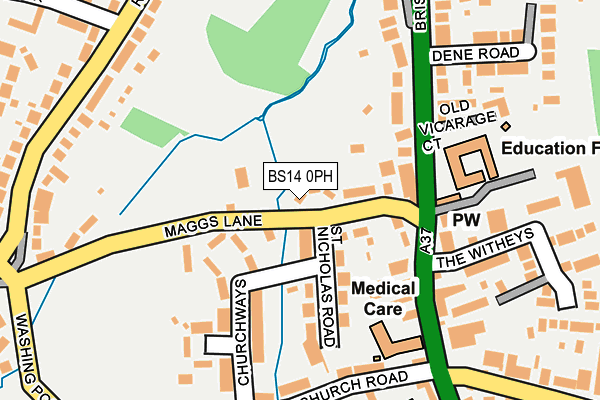 BS14 0PH map - OS OpenMap – Local (Ordnance Survey)