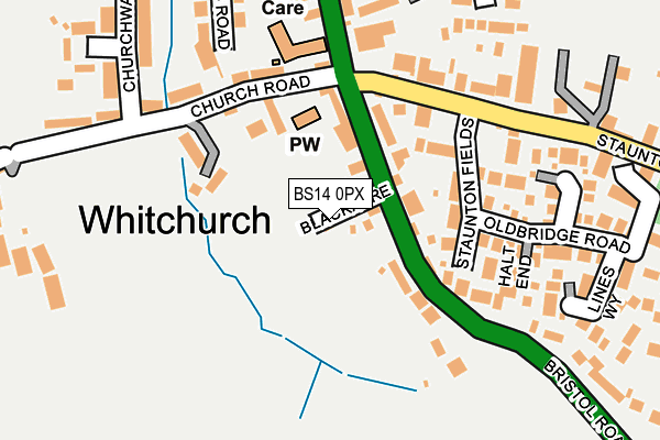 BS14 0PX map - OS OpenMap – Local (Ordnance Survey)