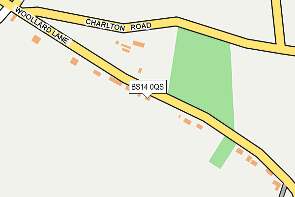 BS14 0QS map - OS OpenMap – Local (Ordnance Survey)