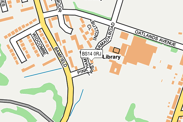 BS14 0RJ map - OS OpenMap – Local (Ordnance Survey)