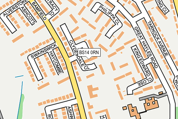 BS14 0RN map - OS OpenMap – Local (Ordnance Survey)