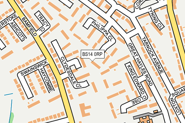 BS14 0RP map - OS OpenMap – Local (Ordnance Survey)