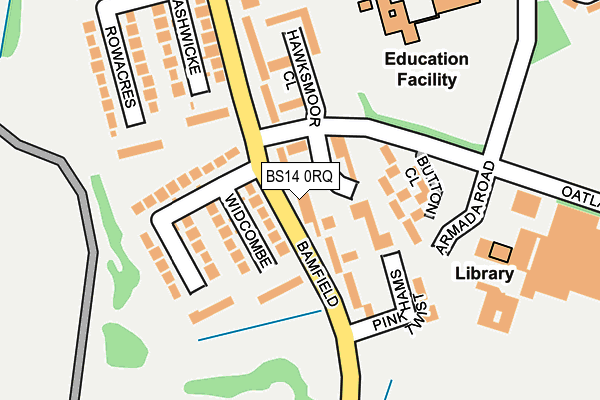 BS14 0RQ map - OS OpenMap – Local (Ordnance Survey)