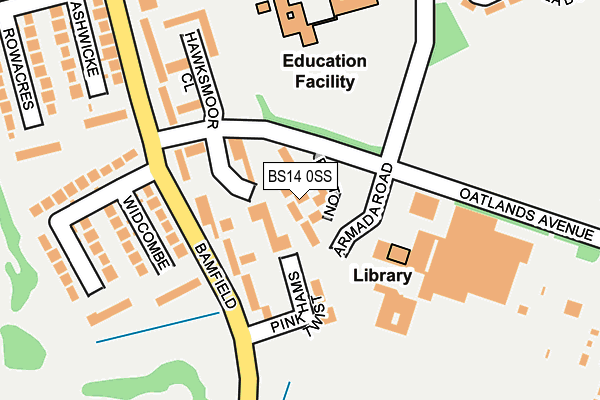 BS14 0SS map - OS OpenMap – Local (Ordnance Survey)