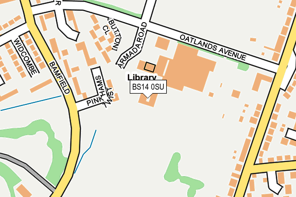 BS14 0SU map - OS OpenMap – Local (Ordnance Survey)