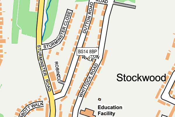 BS14 8BP map - OS OpenMap – Local (Ordnance Survey)