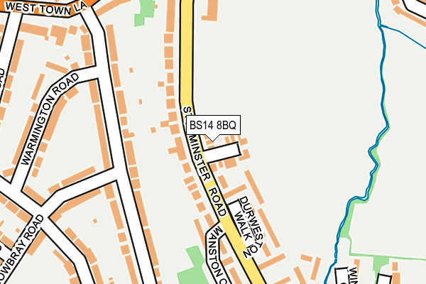 BS14 8BQ map - OS OpenMap – Local (Ordnance Survey)