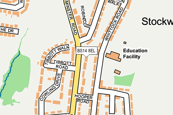 BS14 8EL map - OS OpenMap – Local (Ordnance Survey)
