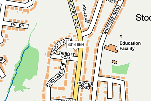 BS14 8EN map - OS OpenMap – Local (Ordnance Survey)