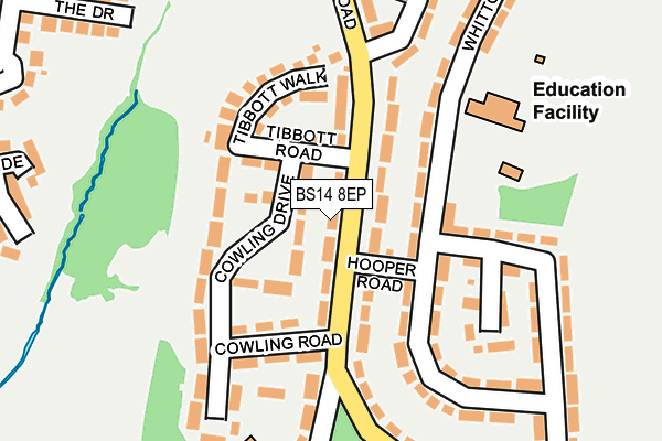 BS14 8EP map - OS OpenMap – Local (Ordnance Survey)